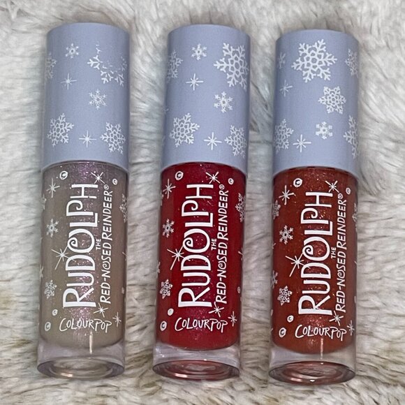 *HOLIDAY EDITION* Colourpop RUDOLPH Couple of Misfits lux lip gloss trio - New i - Picture 3 of 3